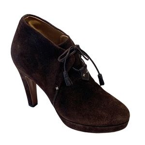 RAG & BONE Chocolate Brown Lovell Suede & Leather Lace Up Ankle Boots | EU 40
